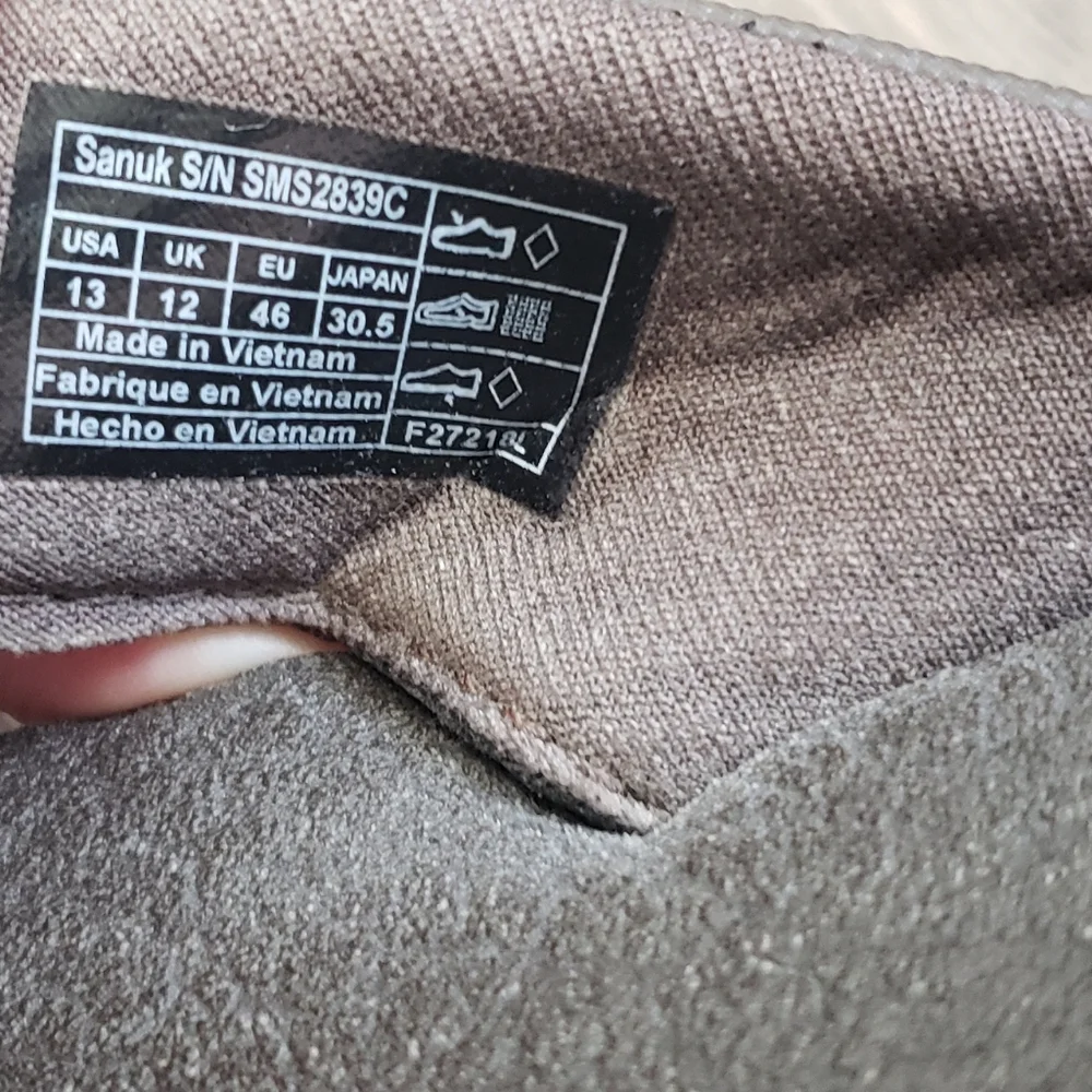 Sanuk Flip Flops Mens Sz 13 Brown - Picture 7 of 7